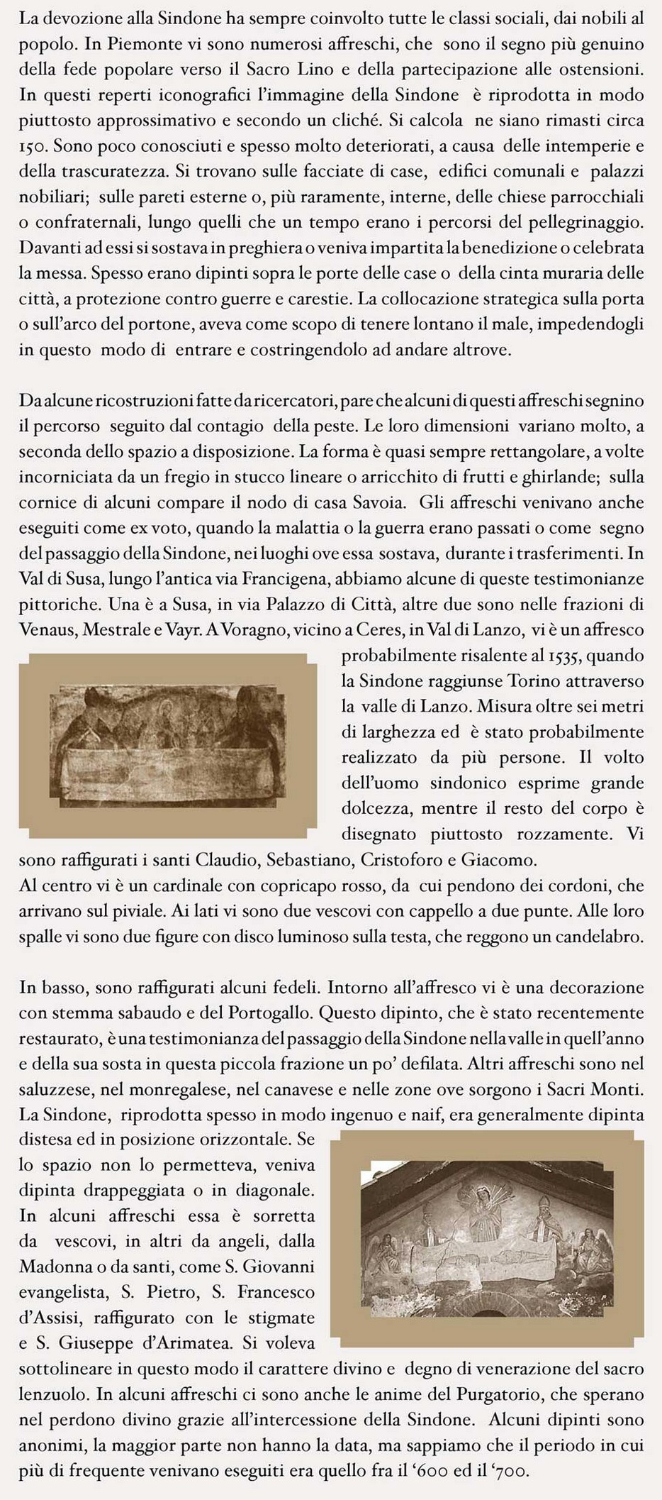 Sindone in fresco