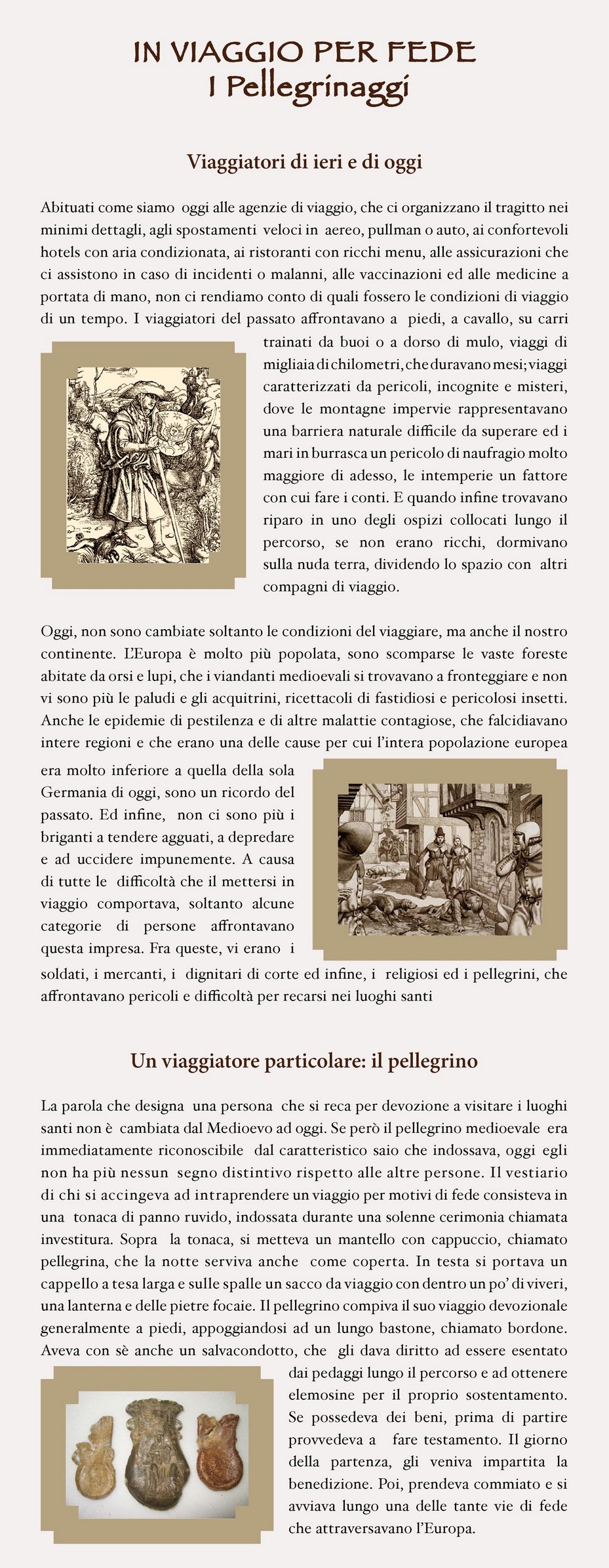 In viaggio per fede viaggiatori di ieri e di oggi
